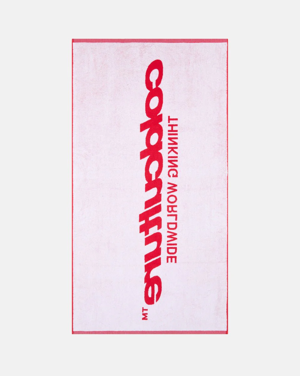 WORLDWIDE TOWEL VIVID RED AND WHITE - Image 2